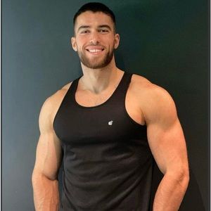 Jed North Black Stretch Gym Stringer
Tank Top